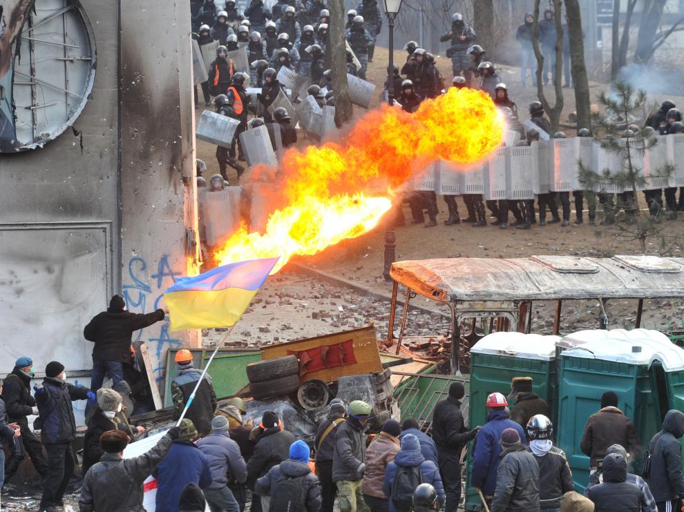 Disturbios en Kiev