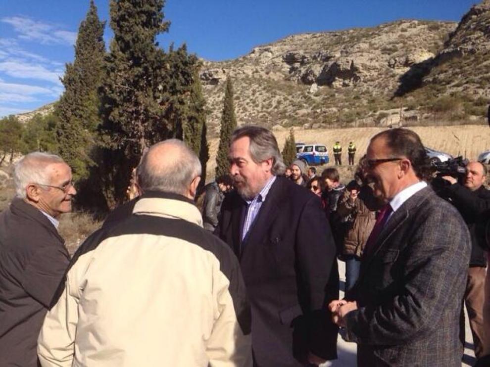 Belloch durante su visita