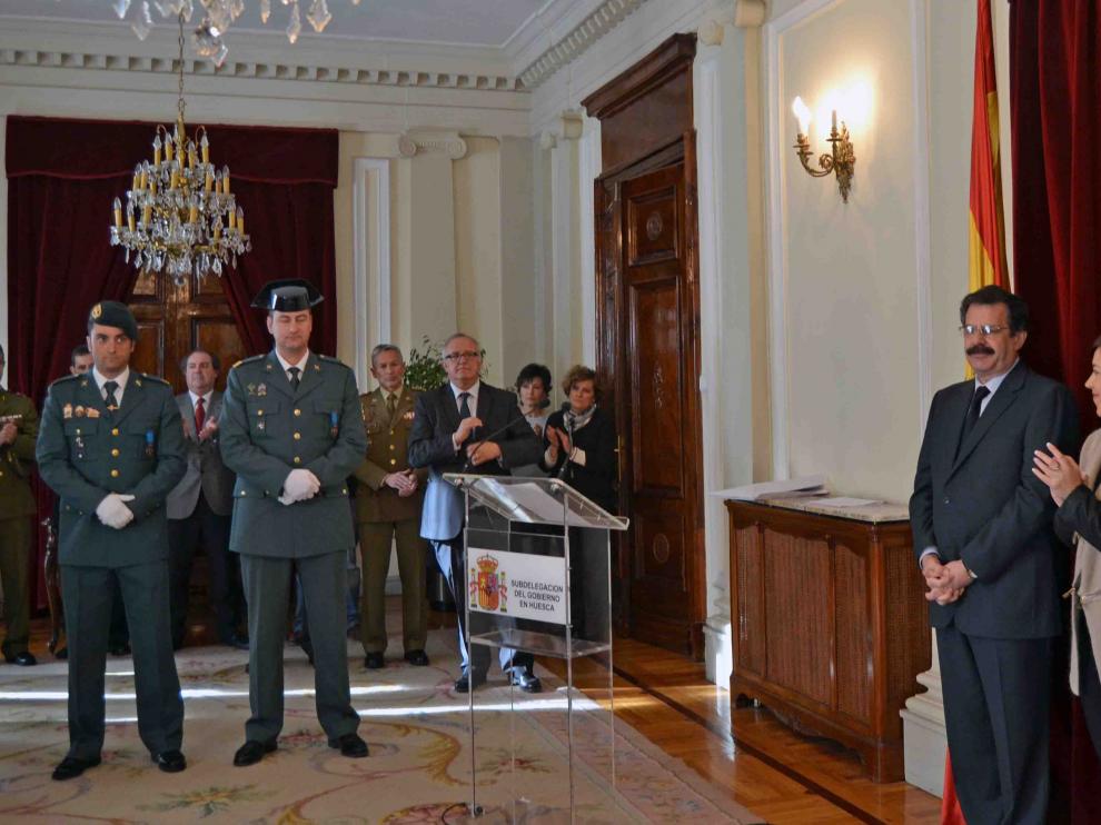 Dos sargentos de la Guardia Civil de Benasque han recibido la Medalla al Mérito en Protección Civil