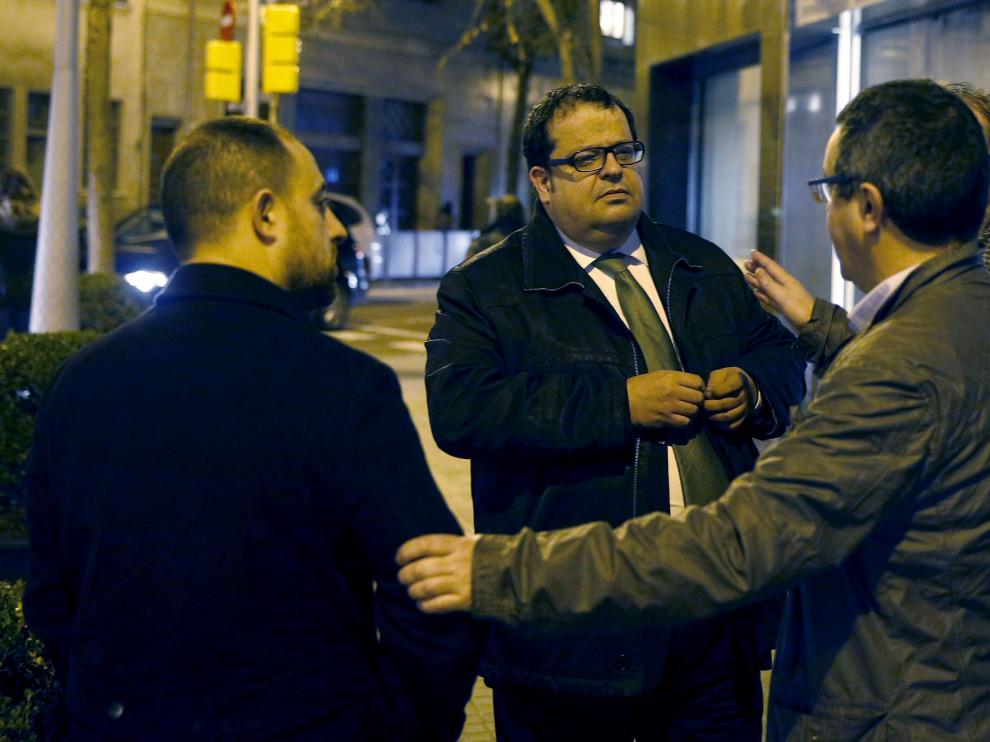 Joan Ignasi Elena, con varios de sus colaboradores