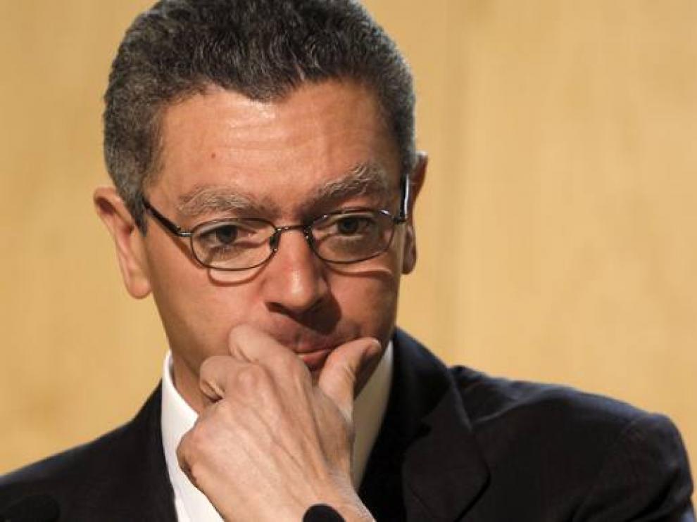 El ministro de justicia, Ruiz Gallardón.