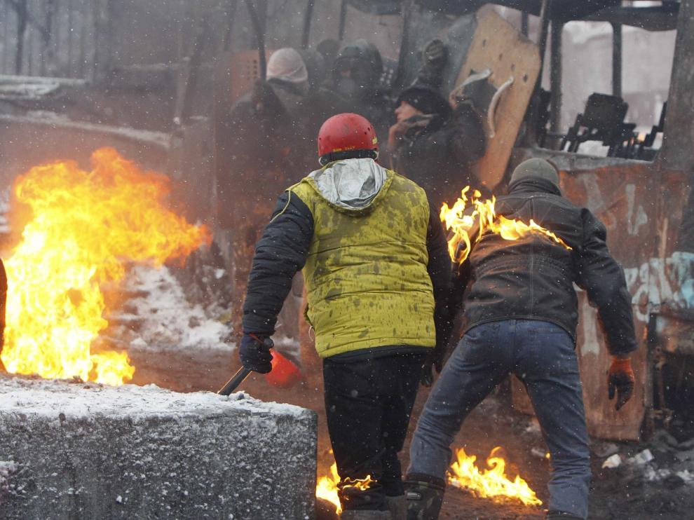 Disturbios en Kiev