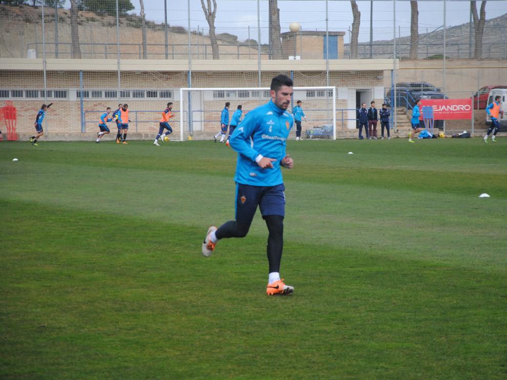 Álvaro se entrena en solitario