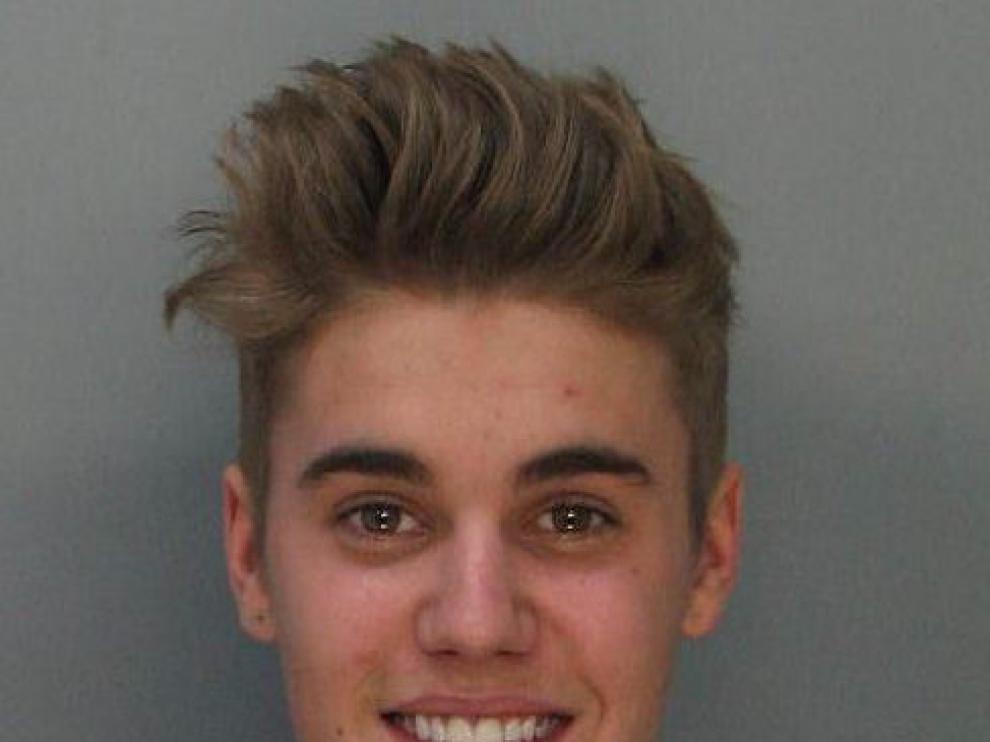 Foto de Bieber cedida por el correccional del condado de Dade