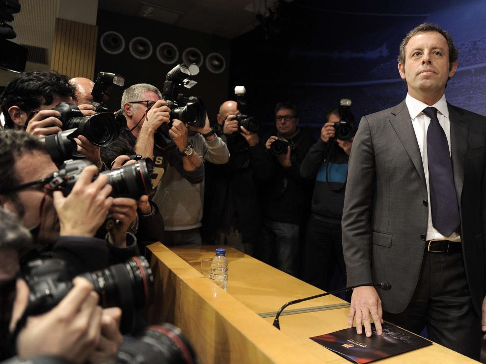 Rueda de prensa de Sandro Rosell