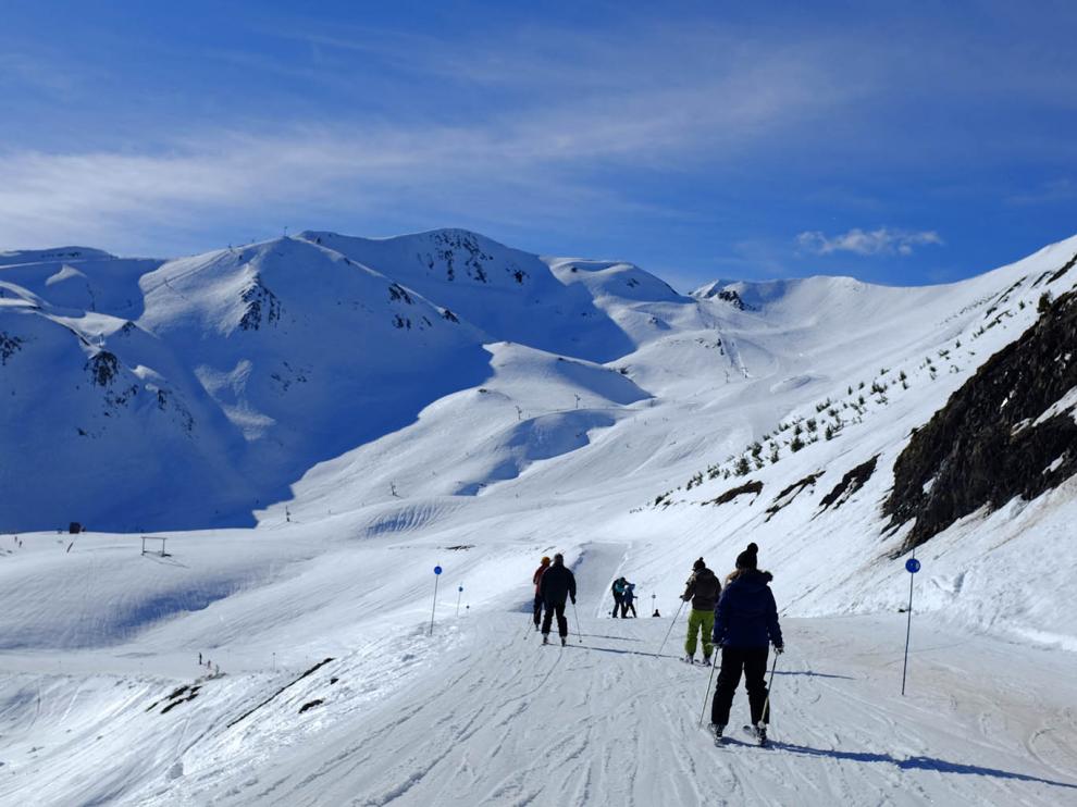 Esquiadores en Formigal