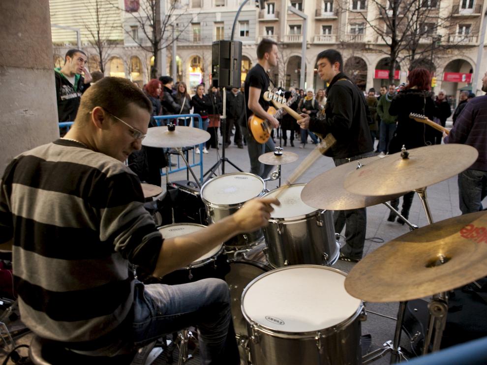 Una edición anterior del Roscón Rock en Zaragoza