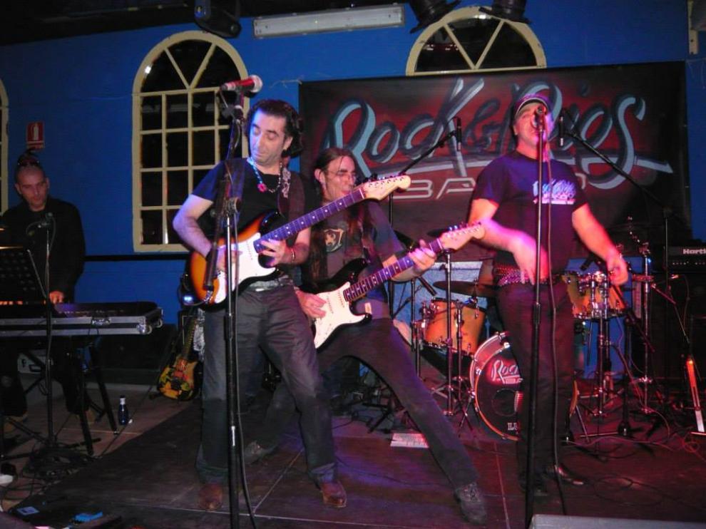 Un momento de un concierto de la banda