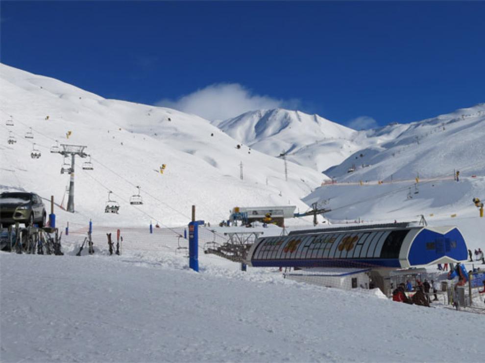 La estación de Astún durante esta temporada