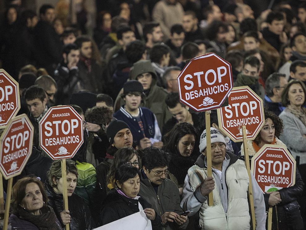 Protesta en Zaragoza