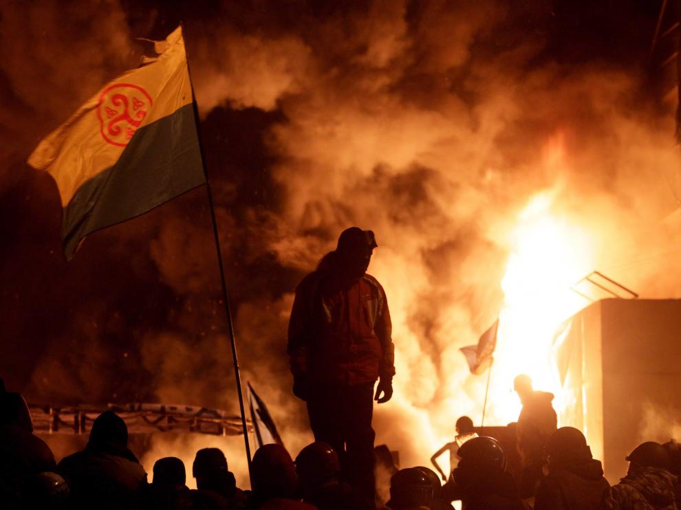 Disturibos esta madrugada en Kiev