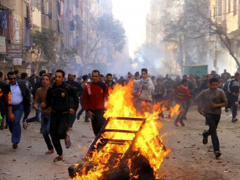 Protestas de los Hermanos Musulmanes este viernes en Giza