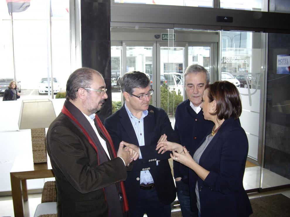 Javier Lambán, en Teruel
