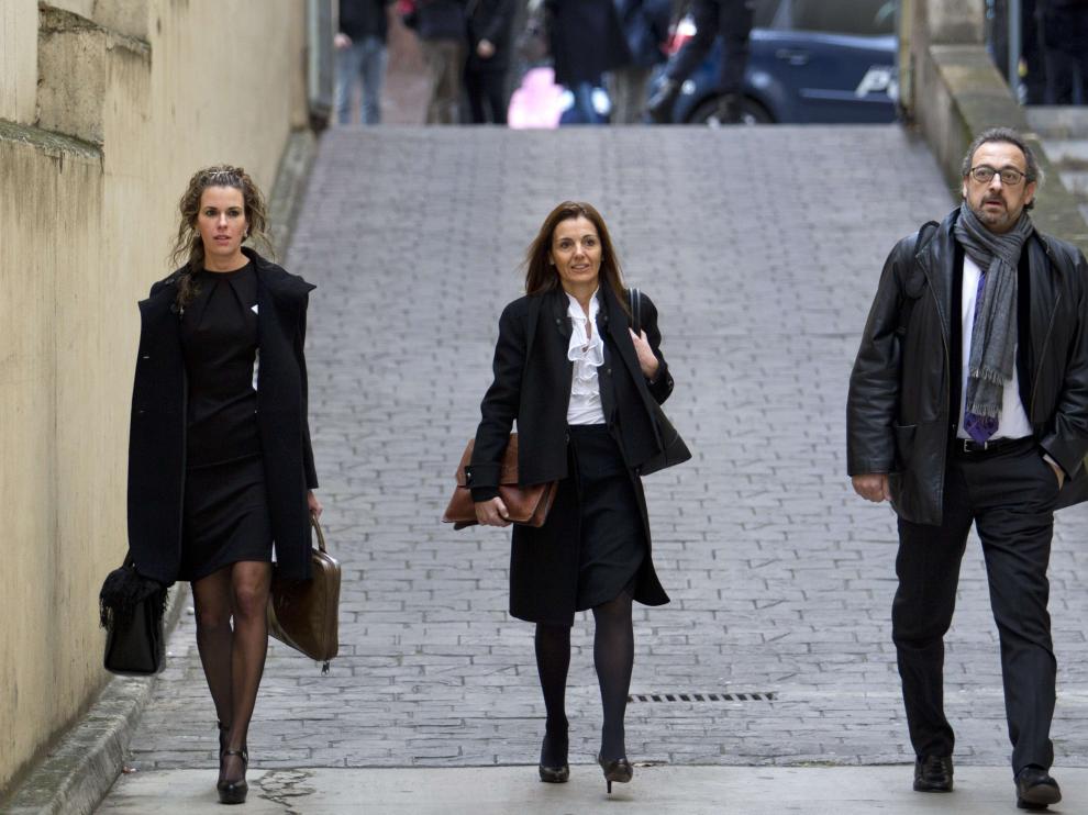 Los inspectores de Hacienda a la llegada a los juzgados