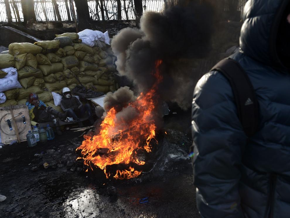 Protestas antigubernamentales esta noche en Kiev