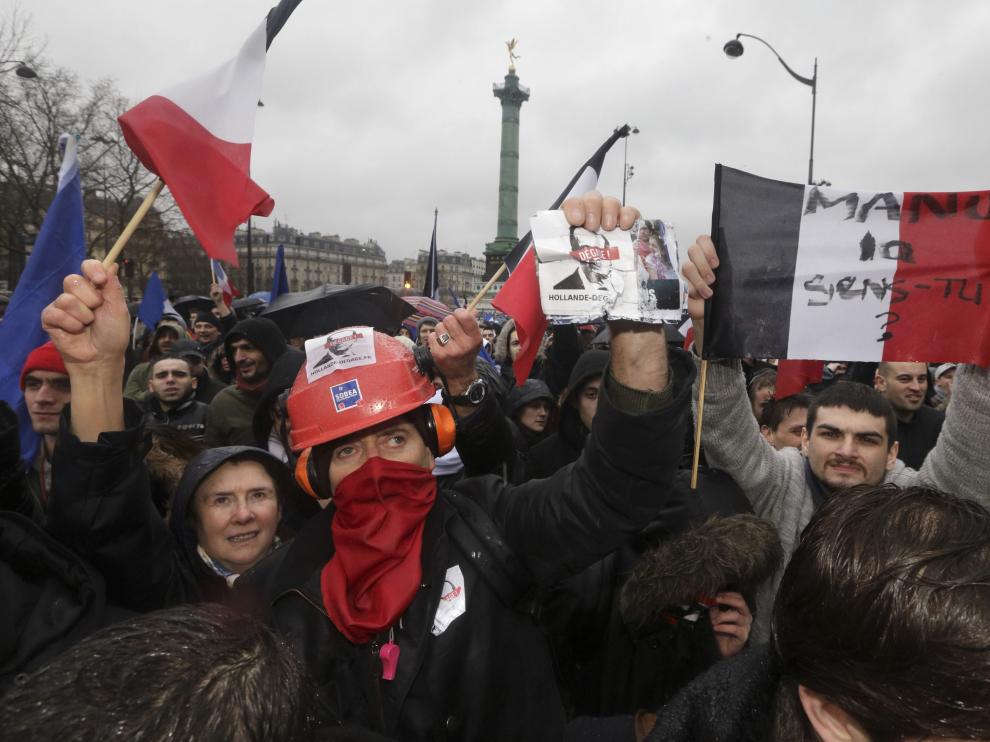 Protesta en París