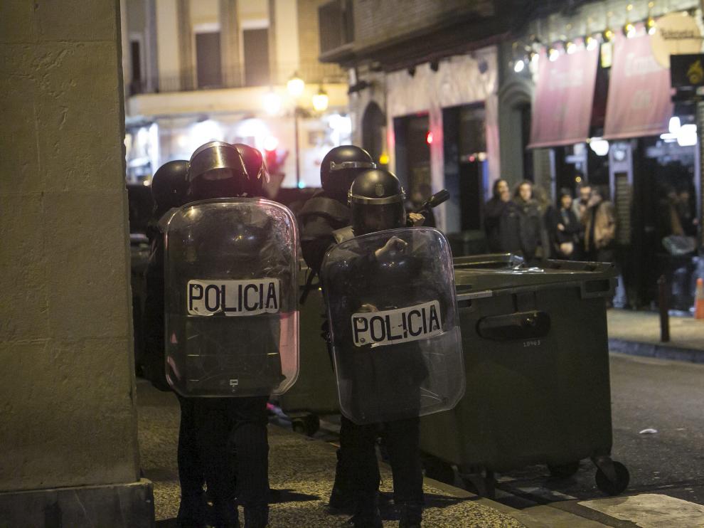 Disturbios en Zaragoza