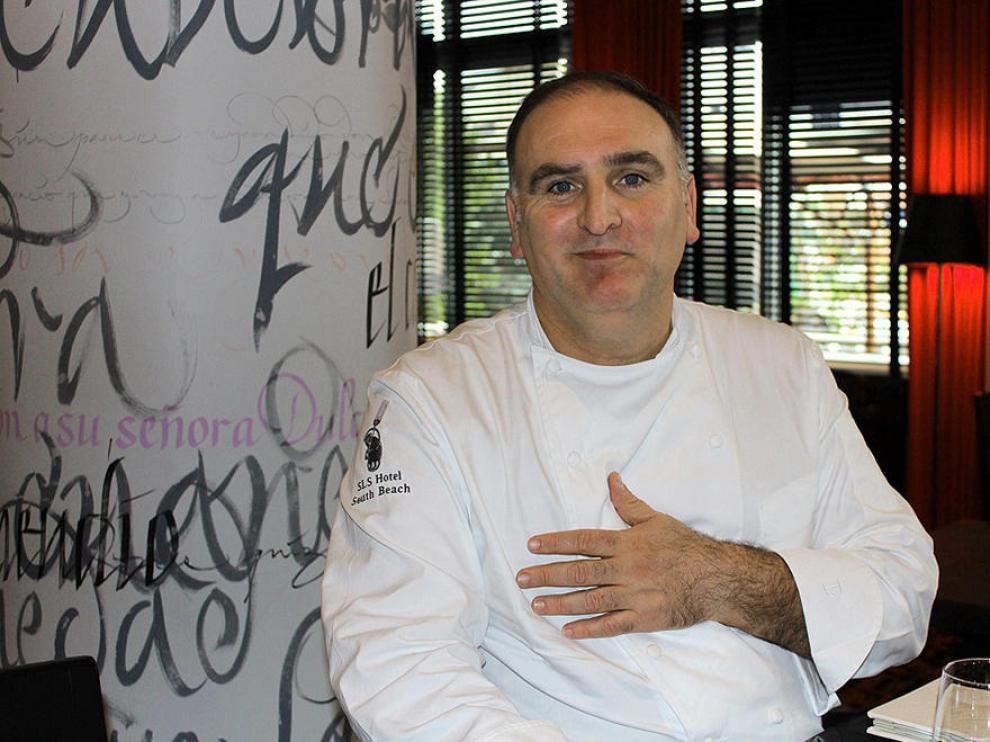El chef asturiano José Andrés lleva 23 años en Estados Unidos.