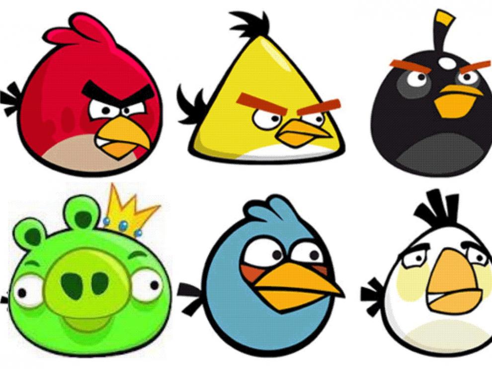 Los personajes del videojuego Angry Birds