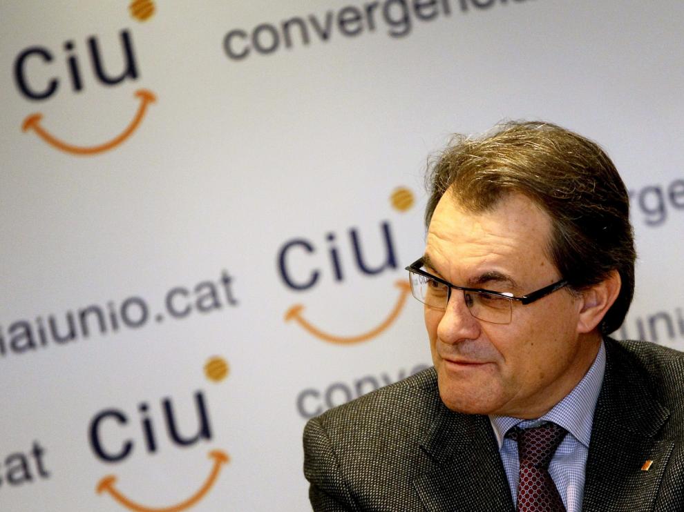 El presidente de la Generalitat y de CiU, Artur Mas