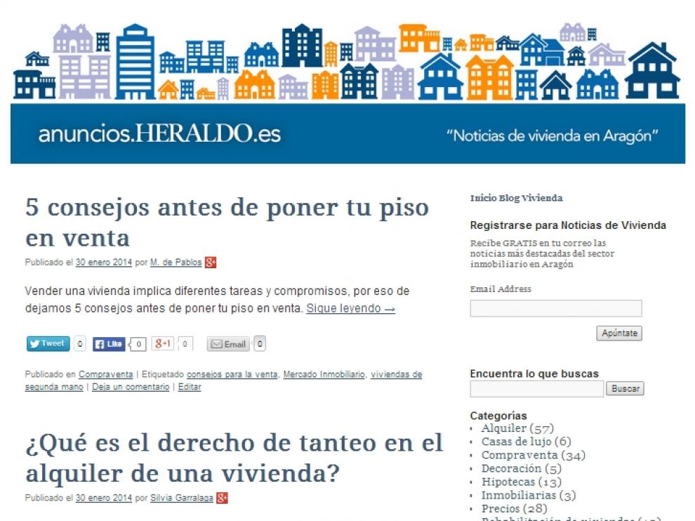 Blog de vivienda en Anuncios Heraldo