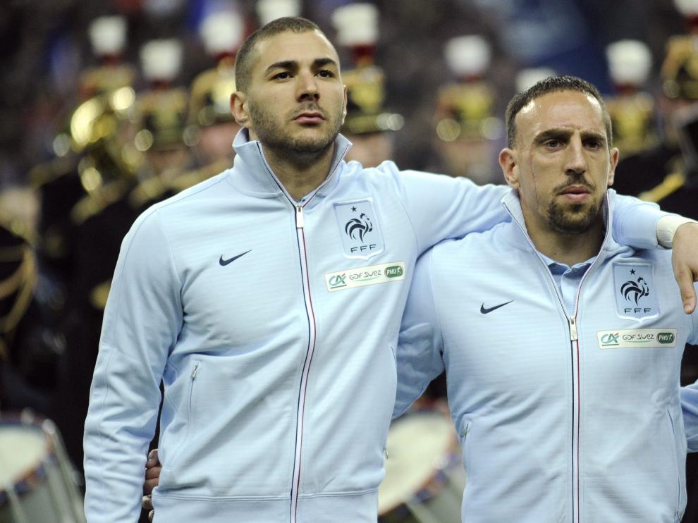 Benzema y Ribéry, en una foto de archivo