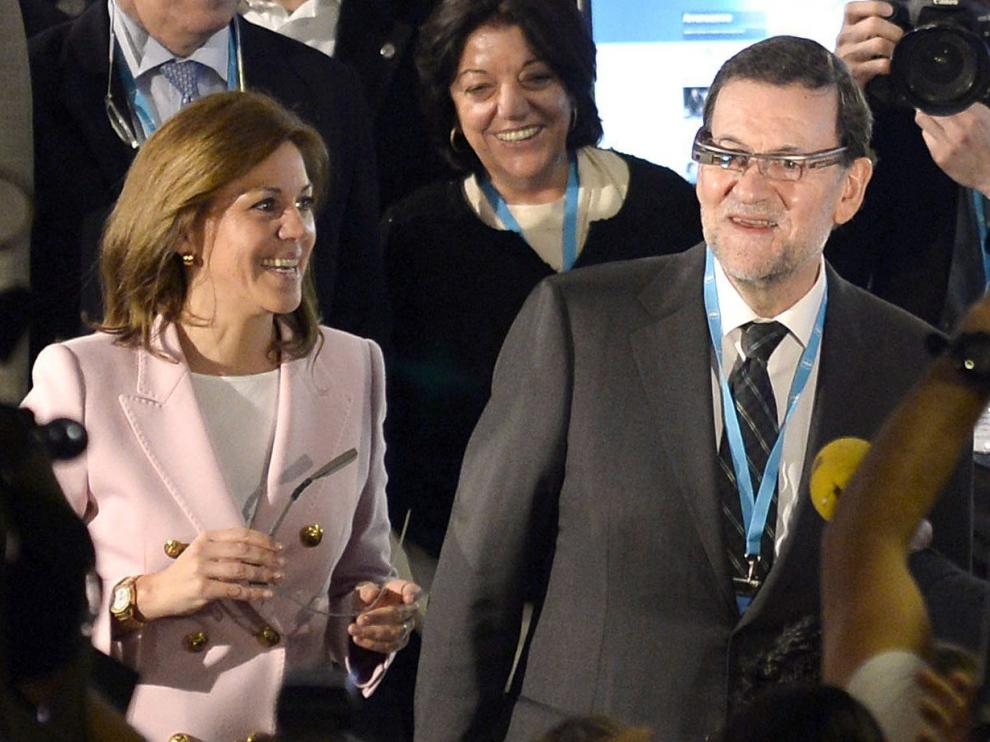 Mariano Rajoy junto a María Dolores de Cospedal