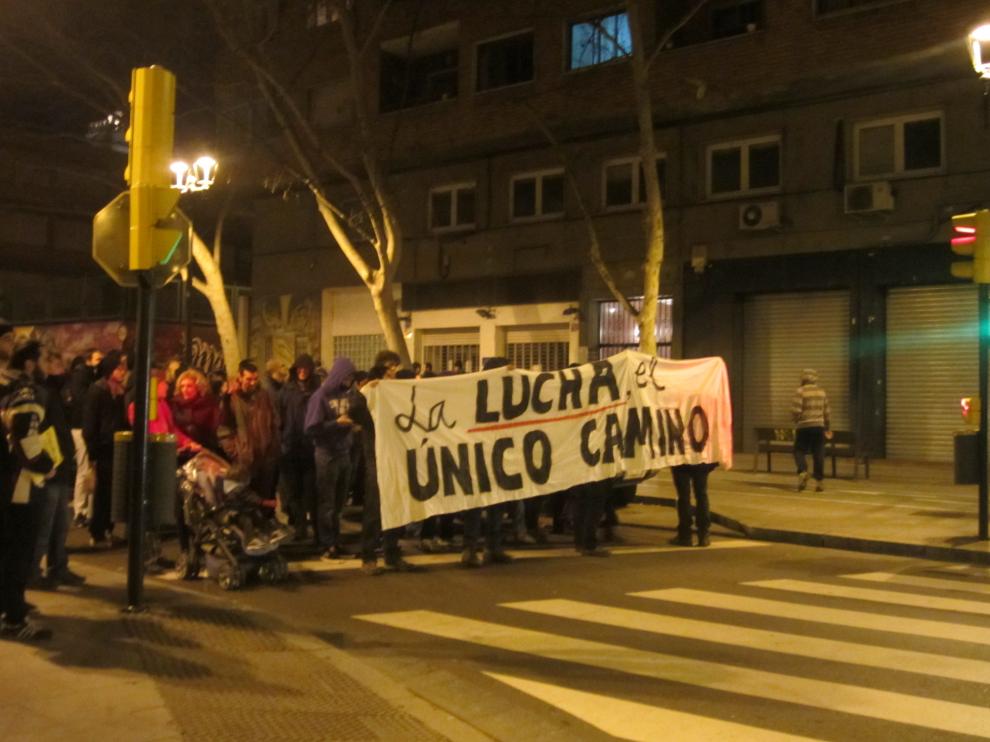 Manifestación en el Centro de Zaragoza