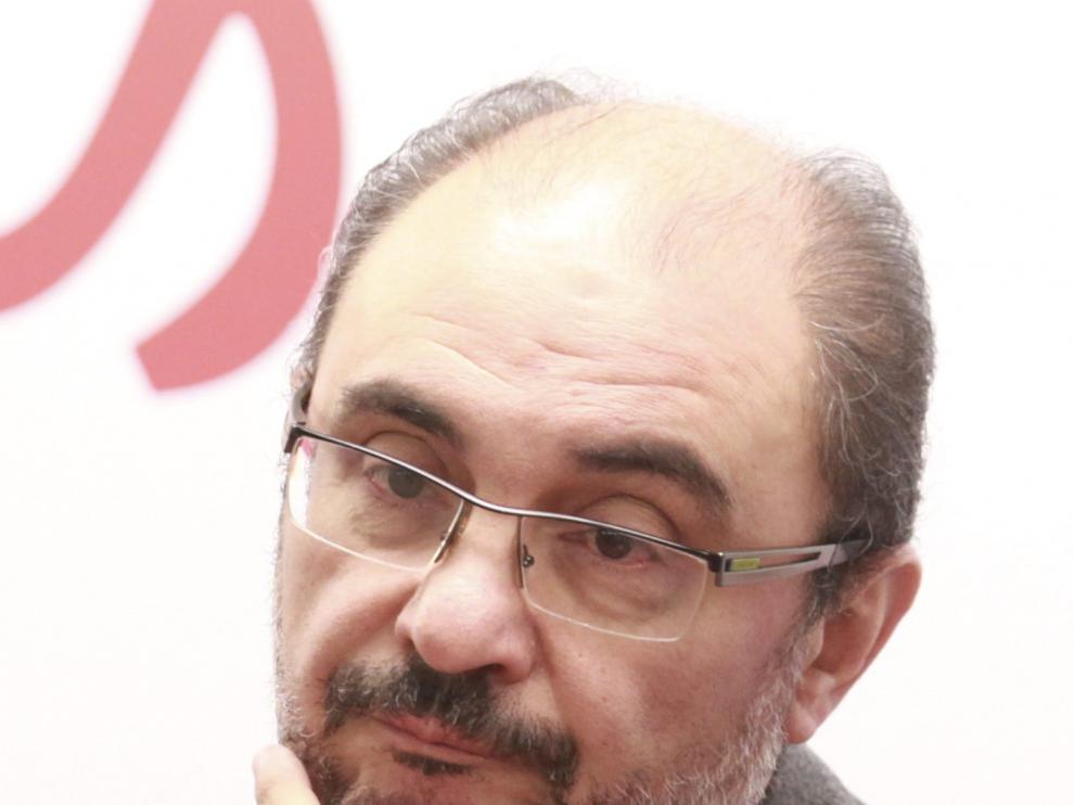 El secretario general del PSOE aragonés, Javier Lambán