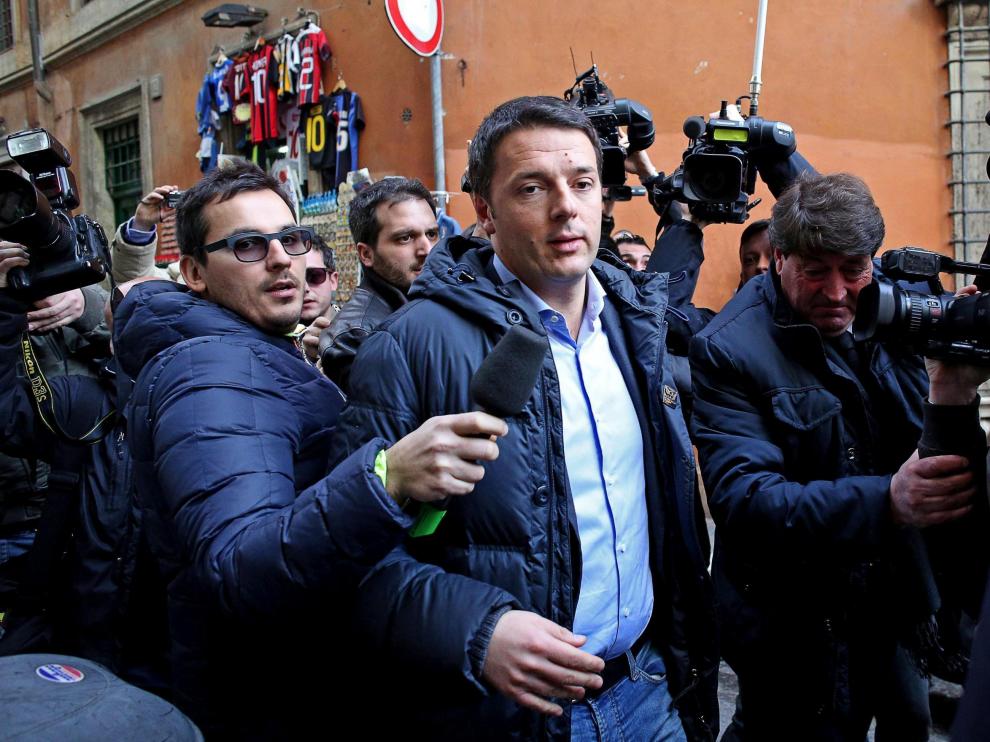 El líder del Partido Demócrata Matteo Renzi