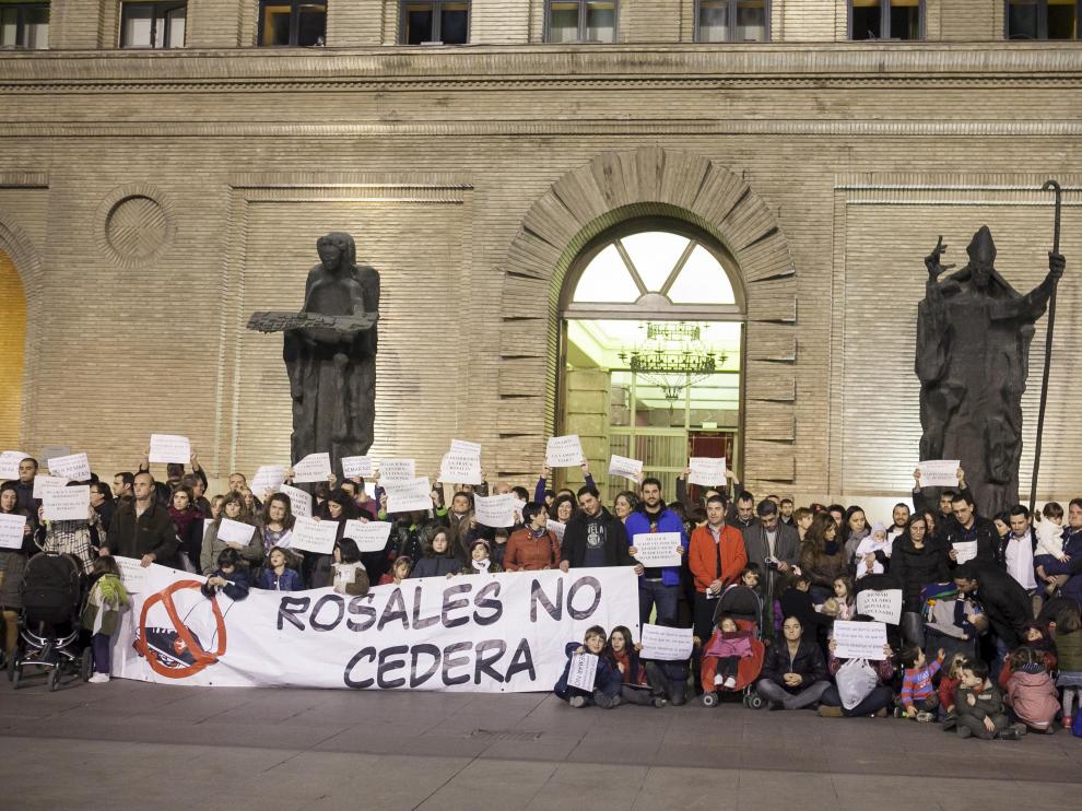 Imagen de archivo de una protesta de los vecinos de Rosales