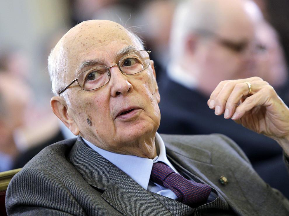 El presidente italiano, Giorgio Napolitano