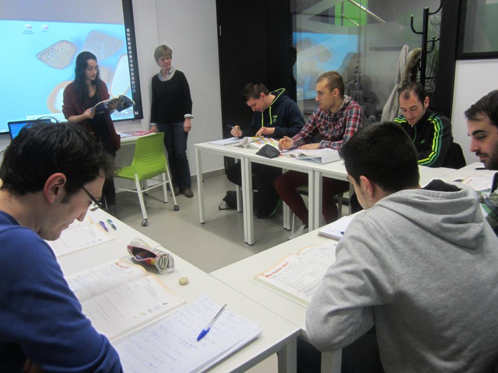 Una de las clases de Formación Dual en Alemania en el Goethe Institute de Zaragoza
