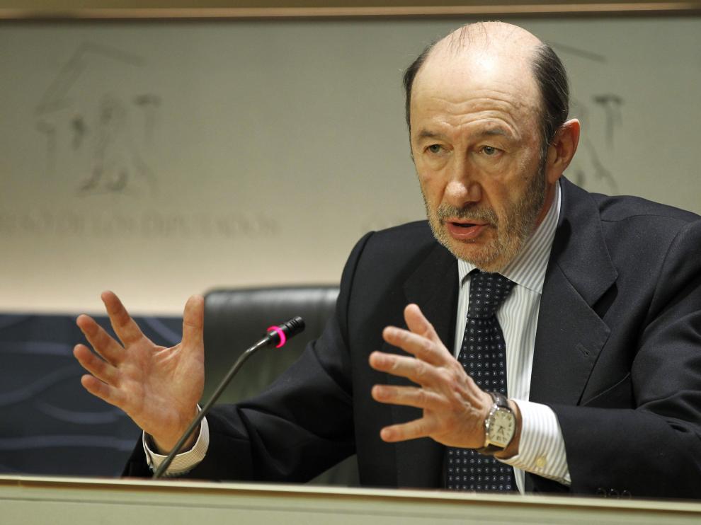 Imagen de archivo del líder del PSOE, Alfredo Pérez Rubalcaba