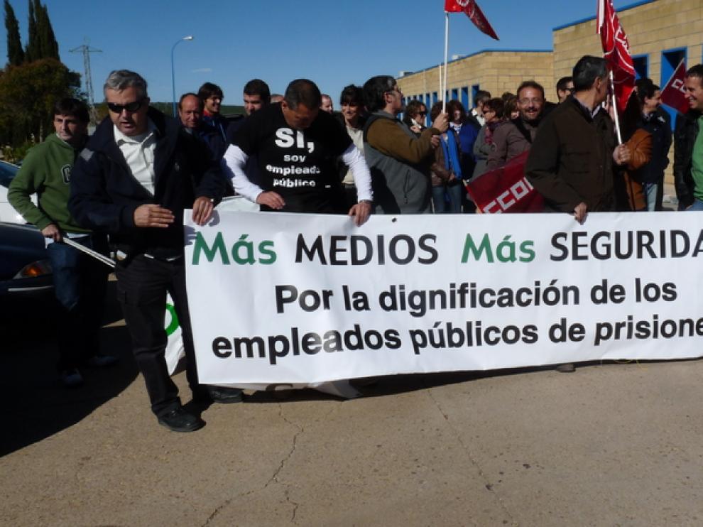 Foto de archivo. Concentración de funcionarios de prisiones
