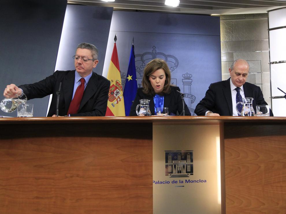 Rueda de prensa del pasado Consejo de Ministros