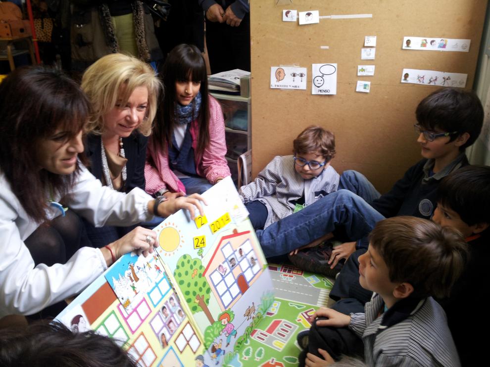 Una clase del colegio Cristo Rey-Escolapios con alumnos con autismo