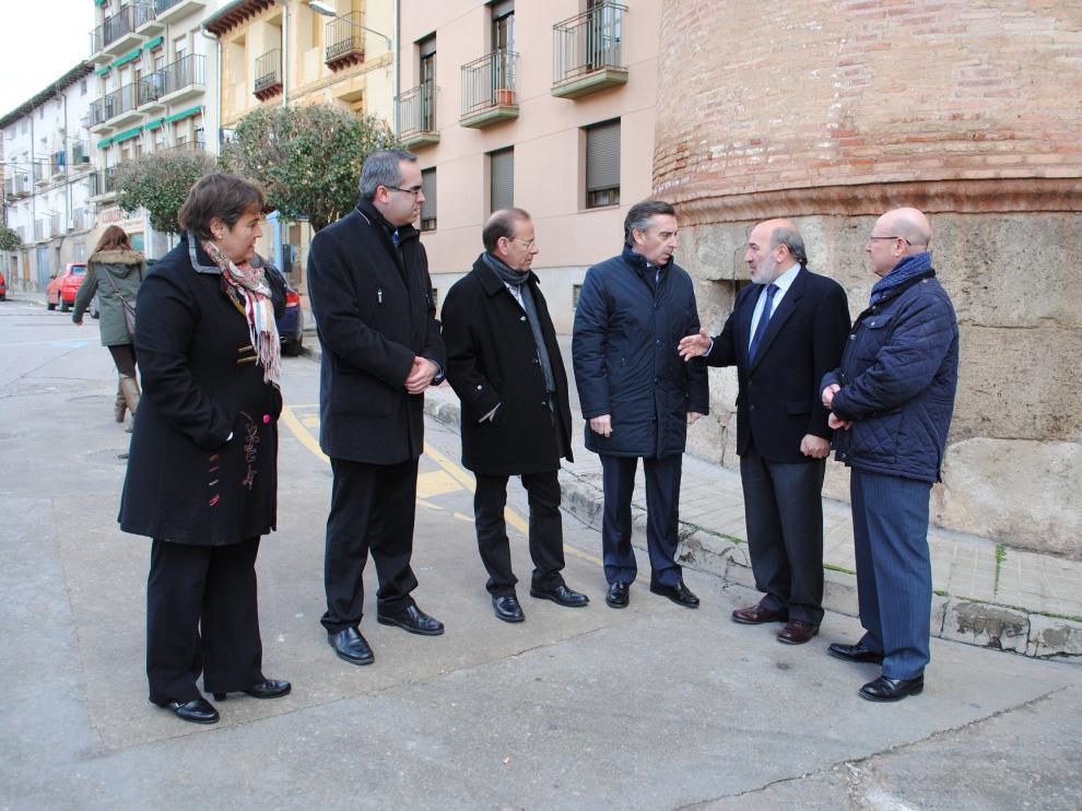Visita del presidente de la DPZ a Calatayud