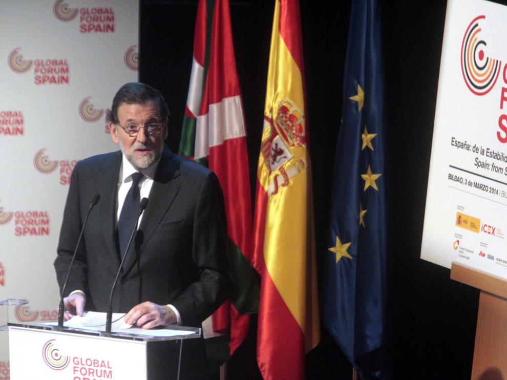 Rajoy durante su discurso