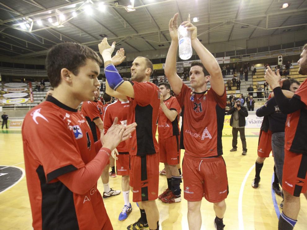 El Balonmano Huesca celebra su pase a la 'Final Four'