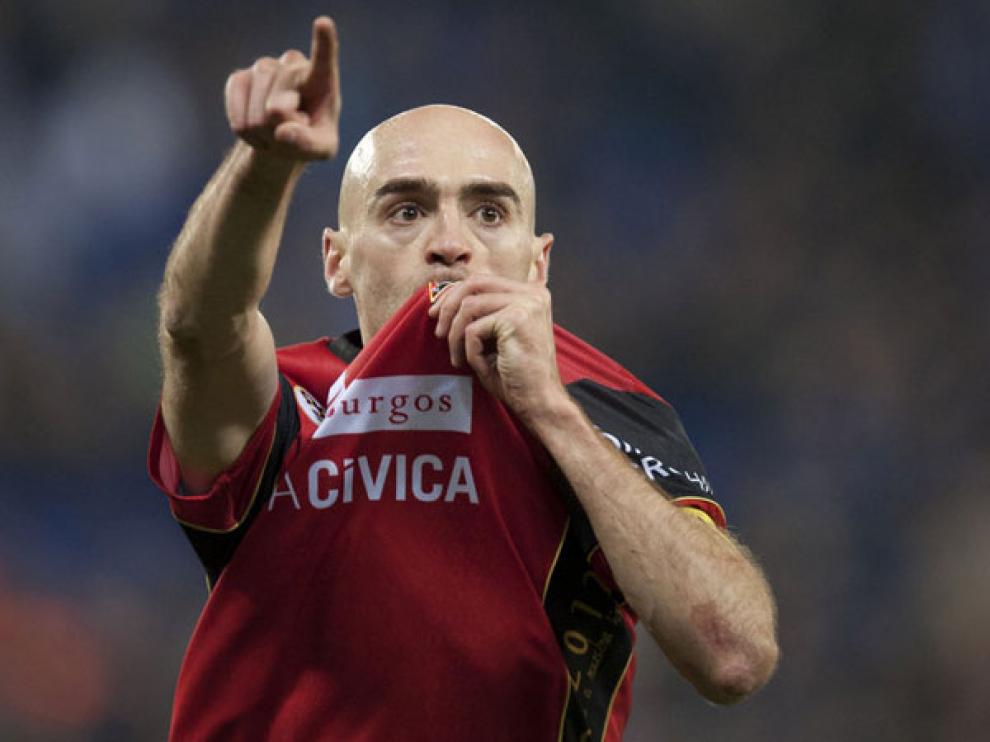 Infante celebra un gol