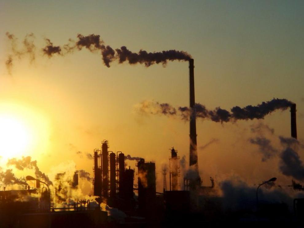 Las emisiones de gases siguen cayendo en Aragón