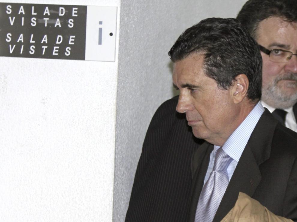 Juame Matas, expresidente balear, acude a declarar a los juzgados de Palma de Mallorca