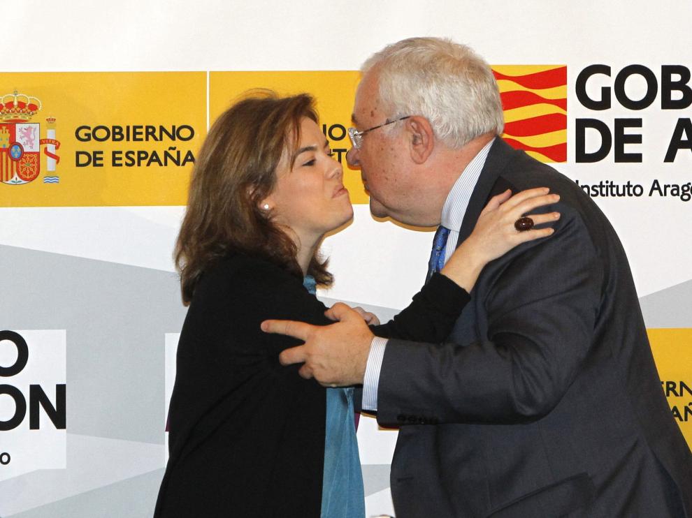 Biel saluda a la vicepresidenta del Gobierno