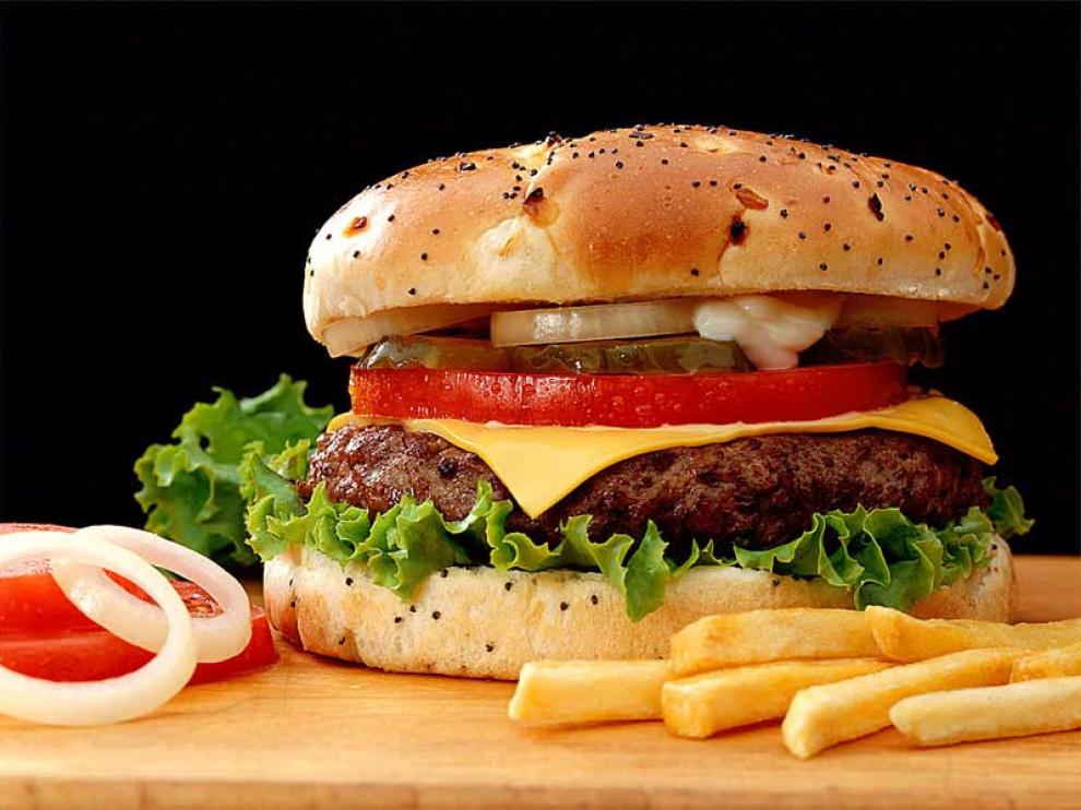 Las hamburguesas, un ejemplo de comida rápida