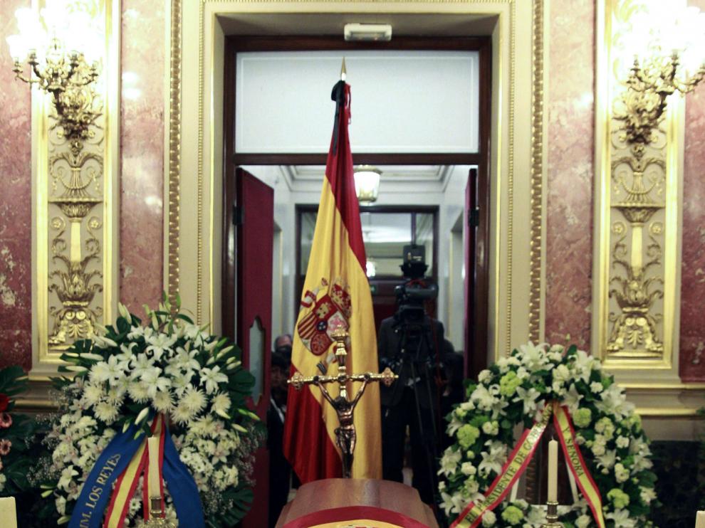 Capilla ardiente de Adolfo Suárez