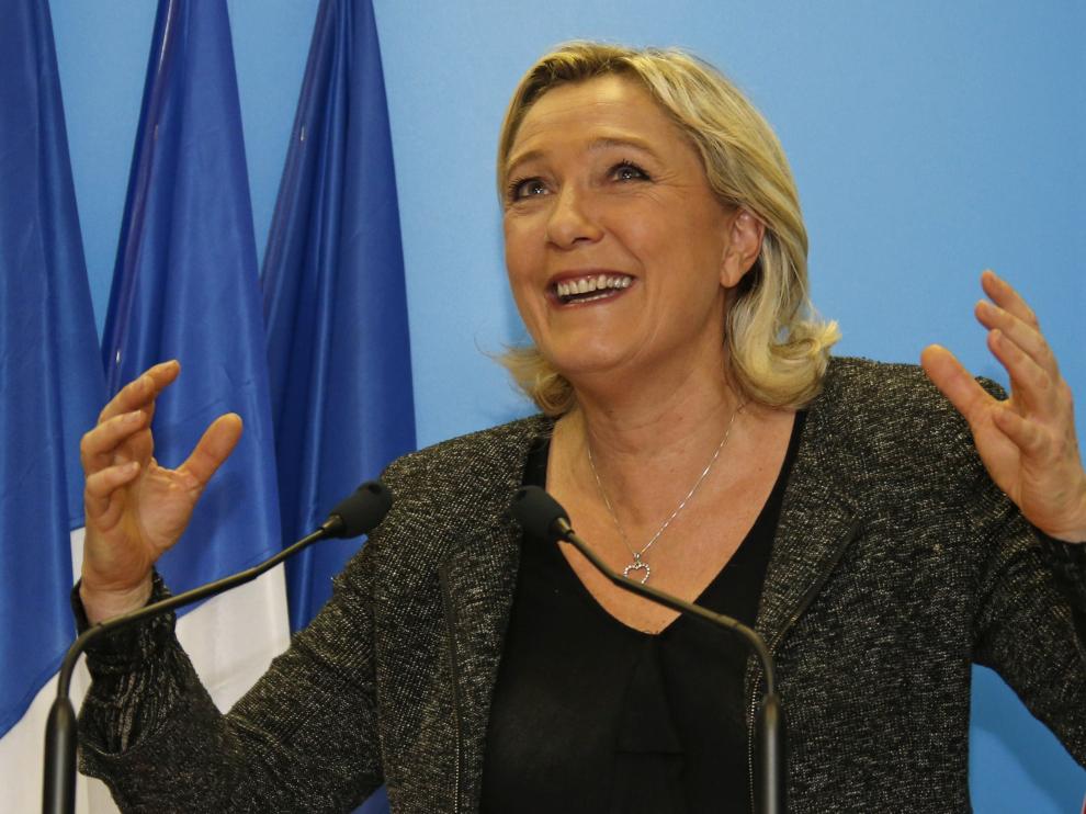 Marine Le Pen, presidenta del partido de extrema derecha Frente Nacional.