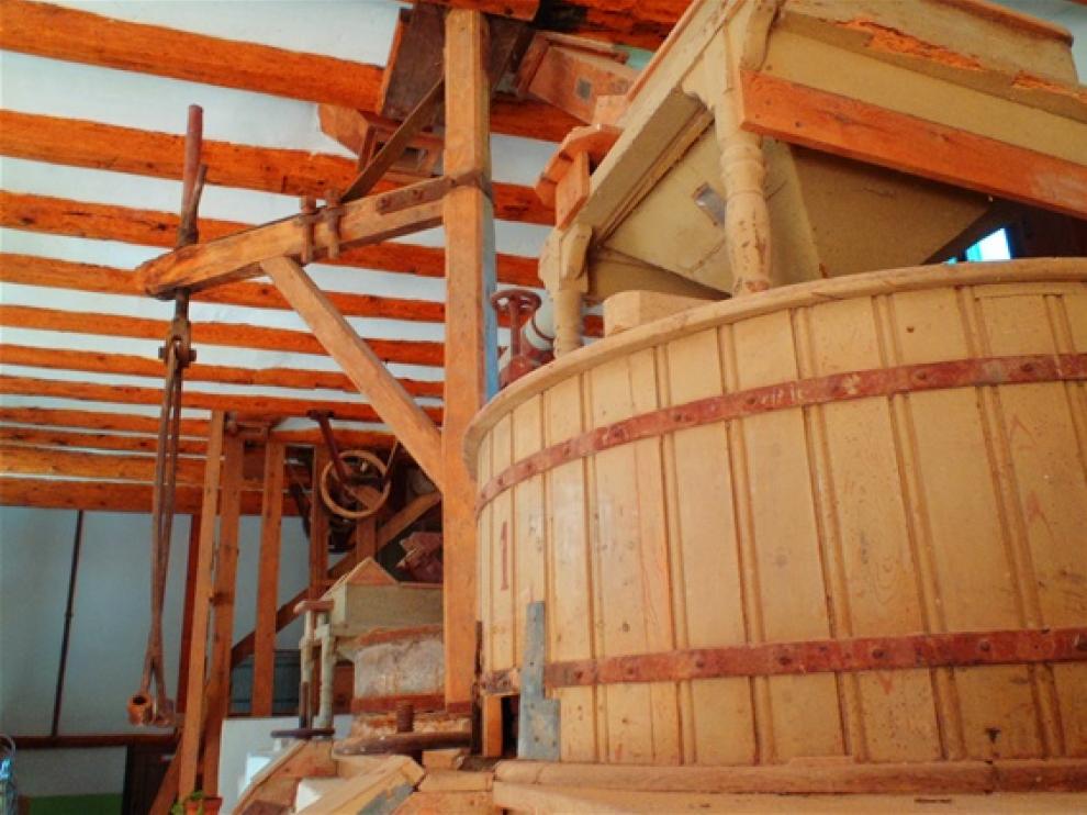 Mecanismo del Molino Bajo de Monreal del Campo