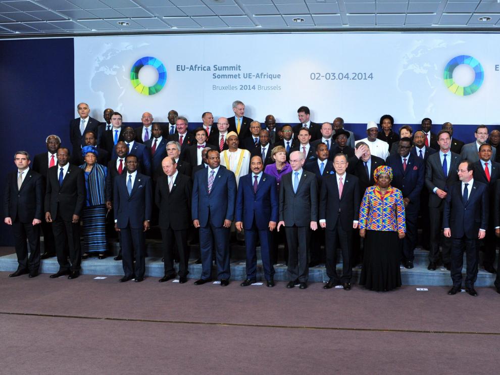 Foto de familia de la cumbre en Bruselas