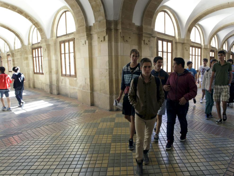 Interior del instituto Antonio Machado